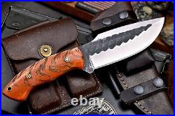 CFK Handmade D2 Custom PINE CONE Resin Hunting Camping Sport Skinner Knife Set