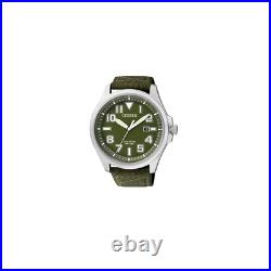 CITIZEN Watch Collection Men AW1410 32X Round Face Green Band Japan Import