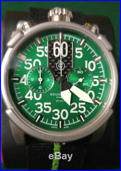 CT Scuderia Contatempo CS10118 Swiss Quartz Green Dial Collectible Men's Watch