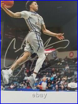 Cade Cunningham 8x10 photo signed in silver Oklahoma State #1 NBA Prospect JSA