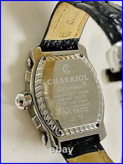 Charriol Colvmbvs Collection Watch Ref 060T2 Diamond Bezel- Chronograph- Strap