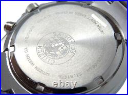 Citizen Collection Eco Drive VO10-6772F Men's Quartz Blue Dial Wristwatch withBox