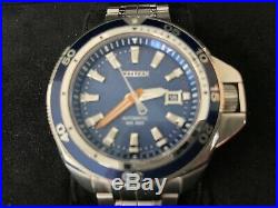Citizen Grand Touring Automatic Signature Collection Wrist Watch Blue Dial Men's