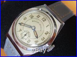 Collect 40's Ss Revue Sport Ww2 Era Military Style Watch Manual Cal 56 4243