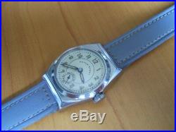 Collect 40's Ss Revue Sport Ww2 Era Military Style Watch Manual Cal 56 4243