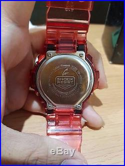 Collectible G-Shock Vintage DW-6900 Ruby Red Full Jelly Red light Custom limited