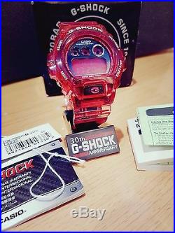 Collectible G-Shock Vintage DW-6900 Ruby Red Full Jelly Red light Custom limited