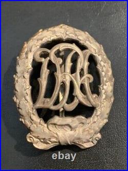 D. R. A. Sports Badge 1933, Second Class Badge in Silver, Rare