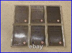 Danbury Mint NY Yankees Derek Jeter Silver Bullion Collection Baseball 12 Cards