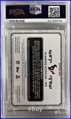 Deandre Hopkins 2013 Topps Museum Collection Silver Auto Rpa Psa 10