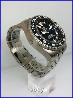 Deep Blue Master 2000 GMT Diver 46mm Collection 7.5'' EXTRA 1 LINK BEAUTIFUL