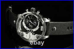 Diesel Men's Premium Collection 2 Time Zone Leather Watch Dz7256