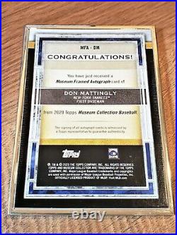 Don Mattingly 2020 Topps Museum Collection Silver Frame Auto 13/15