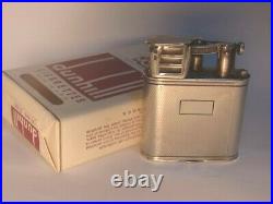 Dunhill Sports Oil Lighter Solid Silver 1949 Antique Engraved 288806