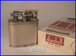Dunhill Sports Oil Lighter Solid Silver 1949 Antique Engraved 288806