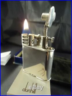 Dunhill Unique SPORTS'A' Petrol Lighter Silver Plated Feuerzeug/Briquet