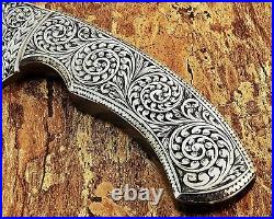 Engraved Hunting Camping Boot Gut Hook Gift Knife Sheath