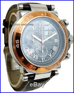 GUESS COLLECTION CHRONO STAINLESS STEEL TWO TONE SAPPHIRE DATE 100m X90005G2S