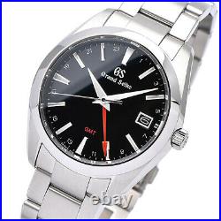 Grand Seiko Heritage Collection SBGN013 GMT Watch 9F86 Black Dial Men's
