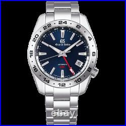 Grand Seiko Sport Collection 40.5 MM GMT Automatic Blue Dial SS Watch SBGM245