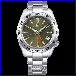 Grand Seiko Sport Collection 40.5 MM GMT Automatic Green Dial SS Watch SBGM247