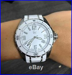 Guess Collection GC Men's Sport Class XL Ceramic White Watch X85009G1S