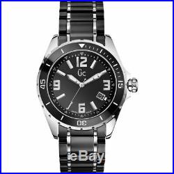 Guess Collection GC Mens Black Ceramic Band Sport Class XL Swiss Made 44mm Watch