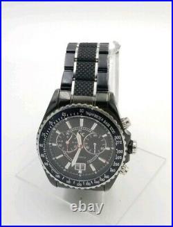 Guess Collection GC Mens Black Stainless Steel Chronograph Link Band Watch #222