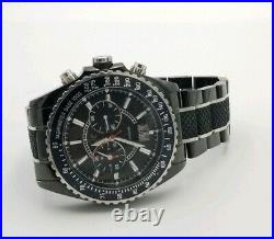 Guess Collection GC Mens Black Stainless Steel Chronograph Link Band Watch #222