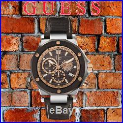 Guess Collection Men's Rose Gold & Brown Leather, Swiss Watch, X72018G4S