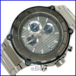 Guess Collection Men's Silver & Gray Dial, Chronograph Swiss Watch X56010G5S