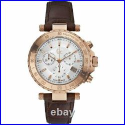 Guess Collection men's women's Chronograph Rose Brown Leather Watch X58004G
