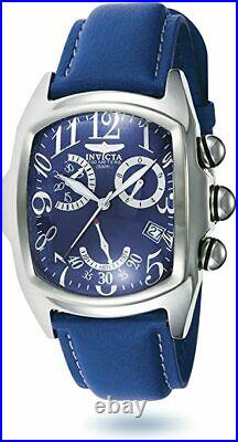 INVICTA 2095 LUPAH COLLECTION CHRONOGRAPH BLUE LORICA STRAP WATCH withNEW BATTERY