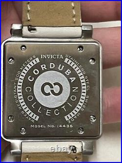INVICTA Corduba Collection #4436 Square Stainless Steel Men's Women's Watch