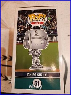 Ichiro Suzuki Silver Funko NM Mariners T-Mobile Exclusive! Only 51 Made