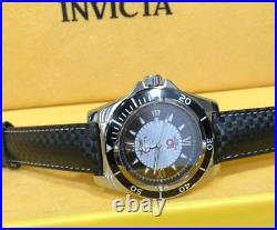 Invicta 3133 10 Collection Black Silver Black Leather Men Women Quartz Watch