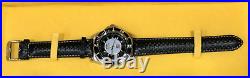Invicta 3133 10 Collection Black Silver Black Leather Men Women Quartz Watch