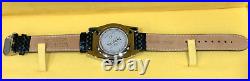 Invicta 3134 10 Collection Silver with Black Leather Men Women Quartz Watch