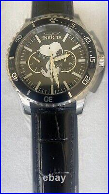 Invicta Character Collection Snoopy 48mm Silver Stainless Steel Case with Black