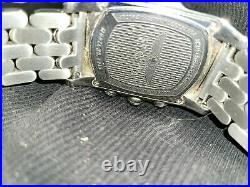 Invicta Collectible Mens Watch Model 2219 Black Face Swiss Silver Band Invo6