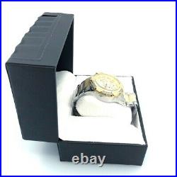 Invicta Collection Mens Fashion Wristwatch Gold Silver Bracelet Band New