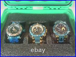 Invicta DC Limited Edition Aquaman Watches NEW Collection With 3 Slot Case RARE