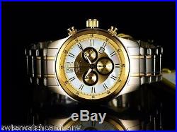 Invicta II Men Specialty Collection Swiss Ronda Chrono White MOP 18KGIP 2T Watch