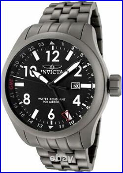 Invicta Men's 0190 Force Collection Black Dial Matte Grey Stainless Steel Watch