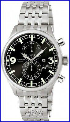 Invicta Men's Watch II Collection Black Dial Stainless Steel Bracelet 0365