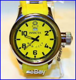Invicta Mens Russian Diver 4339 Signature Collection Swiss Quartz Yellow Watch
