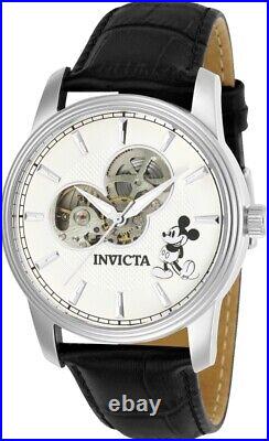 Invicta Mickey 24500 Silver Open Heart 44Mm AUTO Men's Watch