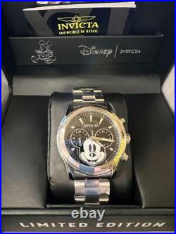 Invicta Mickey 37816 Silver Tone Quartz 44Mm Chrono Limited Edition Men's Watch