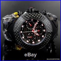 Invicta Reserve Carbon Fiber Collection Black Chrono 52mm Swiss Made Watch New