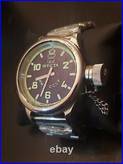 Invicta Russian Diver 4342 Men's Signature Collection Black Dial Silver Watch
